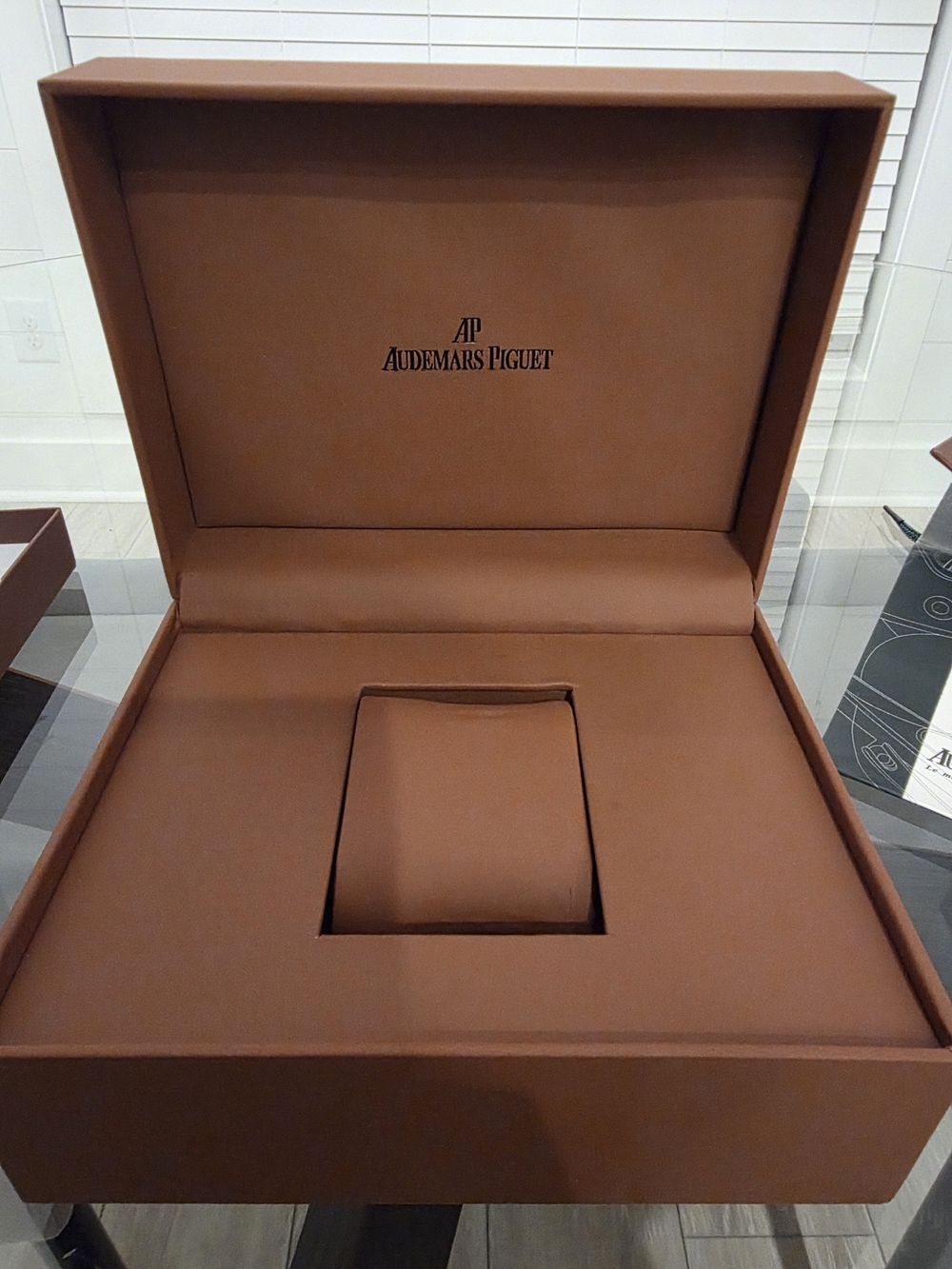 Audemars Piguet Tan Leather Watch Presentation Box